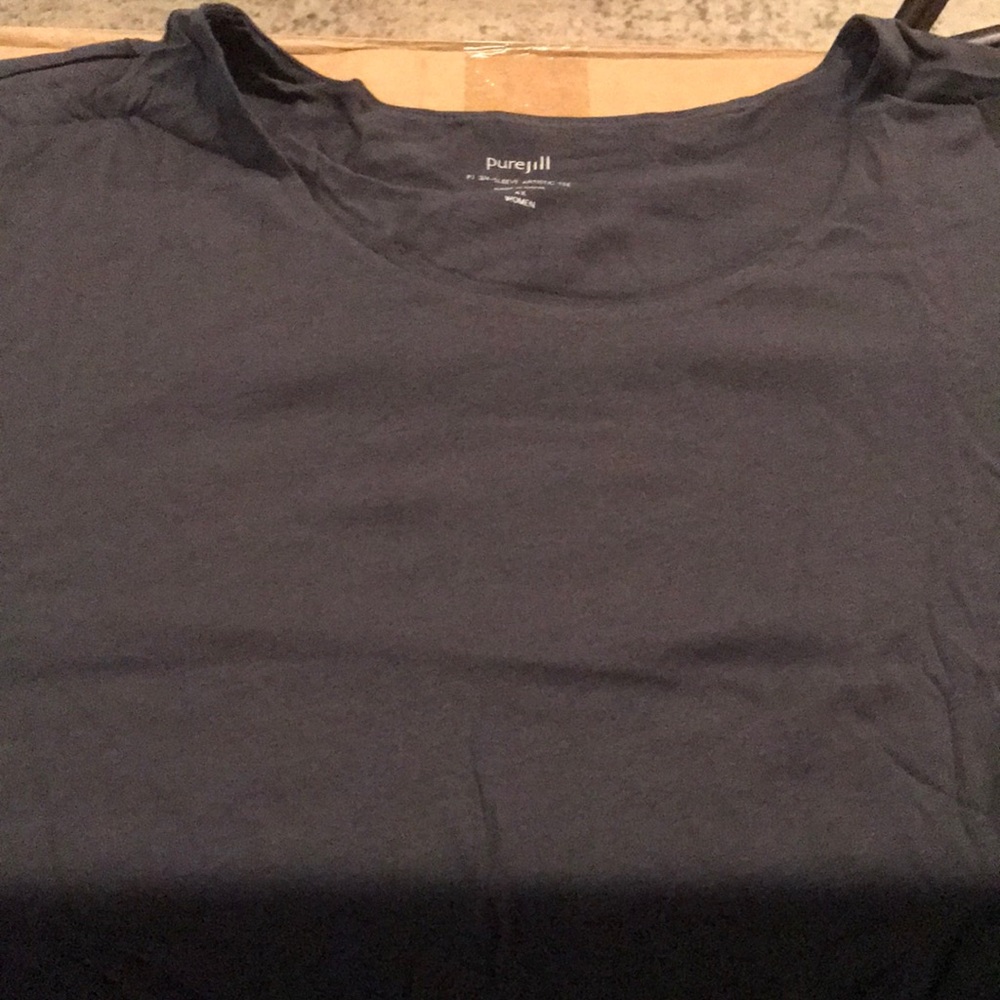 J Jill 3/4 sleeve artistic tee